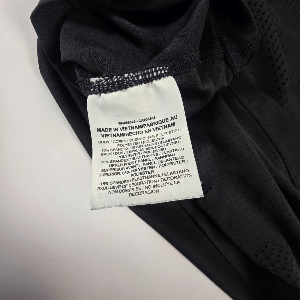 NIKE PRO HYPERCOOL Womens Black Shirt Top T-shirt Short Sleeve Workout - Size L - Picture 8 of 8